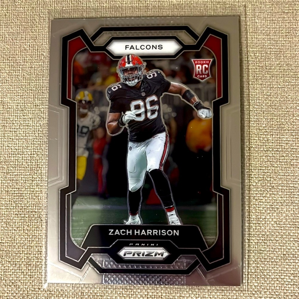 Zach Harrison 2023 Panini Prizm Football Card Rookie #306 Atlanta Falcons